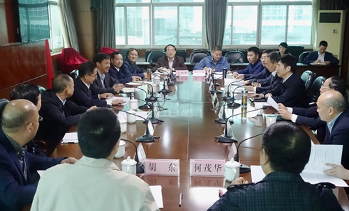 朱世宏会见绵阳市委书记彭宇行一行