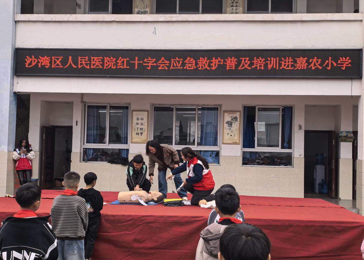 乐山市沙湾区嘉农小学开展应急救护普及培训