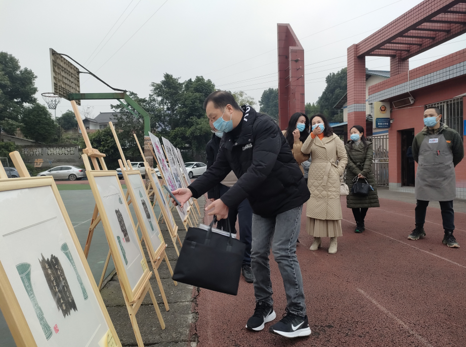 踏水镇中心小学“铜河印记”艺术团接受专家组检查评估