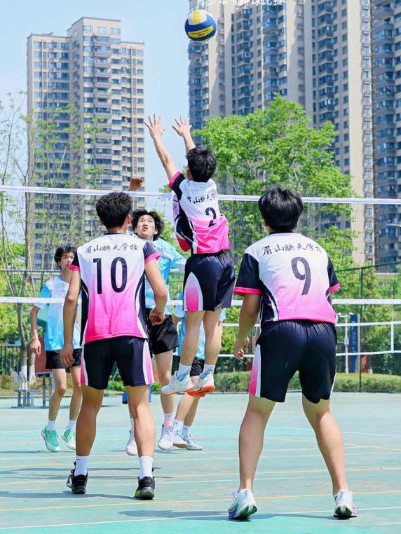 眉山映天学校斩获四川大众青少年气排球U18组冠军